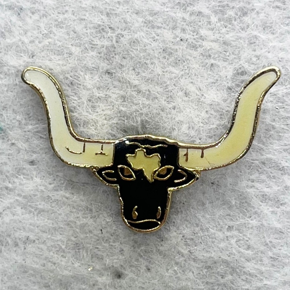 🔮 5/$25 Vintage Texas Longhorn Pin